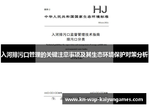 入河排污口管理的关键注意事项及其生态环境保护对策分析 入河排污口管理的关键注意事项及其生态环境保护对策分析