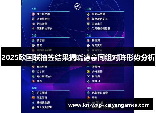 2025欧国联抽签结果揭晓德意同组对阵形势分析 2025欧国联抽签结果揭晓德意同组对阵形势分析